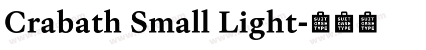 Crabath Small Light字体转换